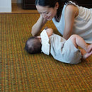 【い草-畳】イケヒコ い草ラグ カロン 黄 (M : 190×250cm, L : 190×300cm)