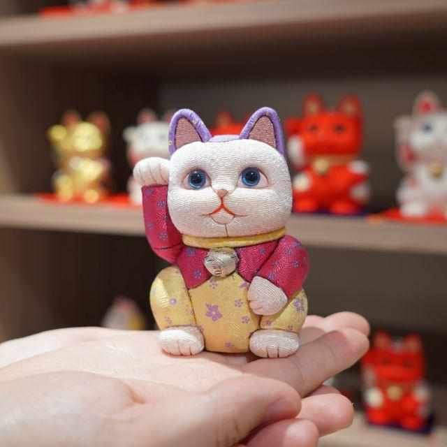 【招き猫】光彩 S | 江戸木目込み | 柿沼人形