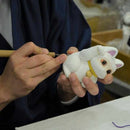 【招き猫】友禅赤 S | 江戸木目込み | 柿沼人形