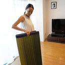 【い草-畳】イケヒコ い草ラグ デニムFジョイ 緑 (楕円：190×210cm)