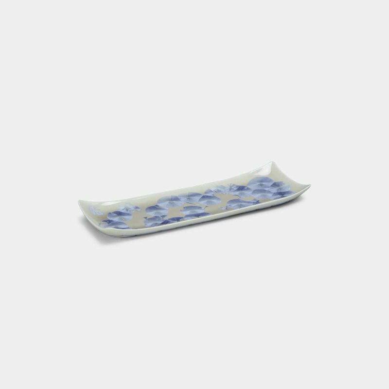 【長皿】花結晶 (銀藤) | 京焼-清水焼 | 陶葊