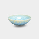 【平茶碗】花結晶 (縹) | 京焼-清水焼 | 陶葊