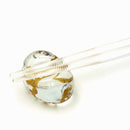 【夫婦箸/箸置きセット】クリア (金糸) | 金沢箔 | 箔一