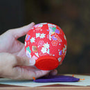 【だるま】江戸だるま (大) 友禅 紅白 | 江戸木目込み | 柿沼人形