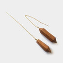 【彦根仏壇】幾木 (井尻彫刻所) びわこのしずく (ピアス／サクラ)