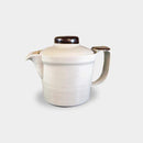 【美濃焼】マルモ加藤陶器 広口ポット 粉引 (アミ付)