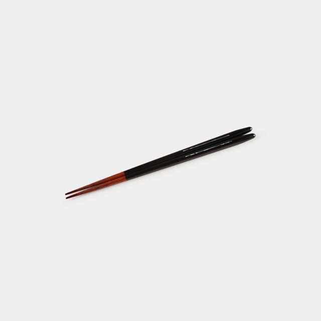 【箸】漆一条 23.0cm (食洗機 可) | 若狭の塗箸 | 箸蔵まつかん