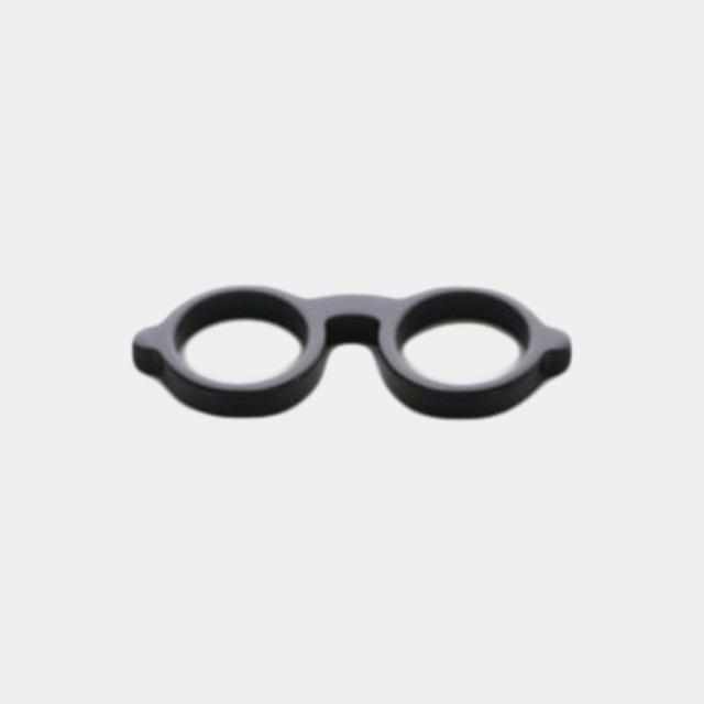 【ピンバッチ】ラペルピン・メガネホルダーになるピンバッチ megane pin (ブラック) | 鯖江の眼鏡 | 匠市