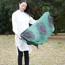 【絞り染め】三毳山麓工房 ストール 梨地紋 グリーン