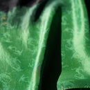 【絞り染め】三毳山麓工房 ストール 玉のり猿紋 グリーン