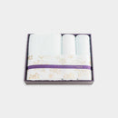 【タオル】「彩-irodori-」バスタオル1枚 & フェイスタオル2枚セット (ブルー・ホワイト) | 今治タオル