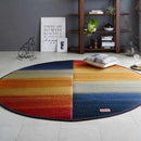 【い草-畳】イケヒコ い草ラグ デニムFジョイ 赤 (楕円：190×210cm)