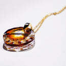 【ペンダント】狐月 -kogetu-｜切子