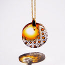 【ペンダント】狐月 -kogetu-｜切子