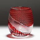 【グラス】ienomi 白蛇 -haku ja- (赤)｜切子