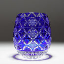 【グラス】ienomi 菊七宝 -kiku shippo- (青)｜切子