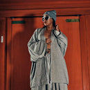 【カーディガン羽織】Life goes off / Gray (スウェット) | 着物 | VEDUTA