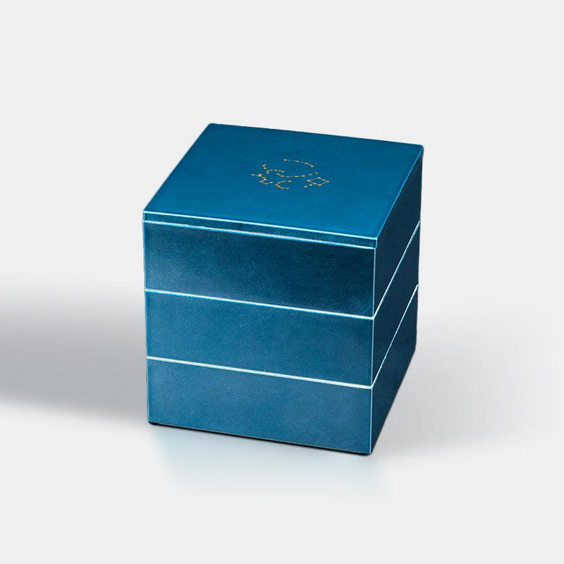 【重箱】KAGA SHIKISAI WATER BLUE | 金沢箔 | 箔一