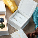 【チョコレート4つ入】ジュエリーボックス＜七宝チョコ (cool tone)＞内箱あり | 西陣織 | RE:NISTA