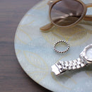 【お皿2点セット】ORI-ZARA (華七宝) ベージュ＆ホワイト | 西陣織 | RE:NISTA