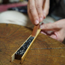 【扇子】女持 箔 橙 本煤竹 | 江戸扇子｜雲錦堂 深津扇子店