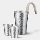 【酒器セット】六花 ちろり & ぐい吞*2個 | 大阪浪華錫器