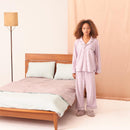 【パジャマ】コットンウールパイル ラベンダー セットアップ