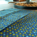 【風呂敷】スクエア ブルー｜手捺染