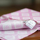 【風呂敷】ダイヤ ピンク｜手捺染