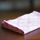 【風呂敷】ダイヤ ピンク｜手捺染