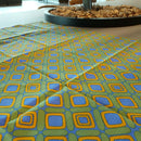 【風呂敷】ダイヤ グリーン｜手捺染