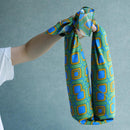 【風呂敷】ダイヤ グリーン｜手捺染