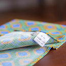 【風呂敷】ダイヤ グリーン｜手捺染