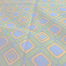 【風呂敷】ダイヤ グリーン｜手捺染