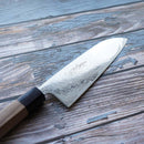 【三徳包丁】165mm Mo.V墨流し ウォールナット柄 | 堺刃物 | 義弘作