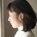 【イヤリング】丸20mm 透(Suke) 全6色 | 無線銀貼七宝