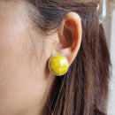【イヤリング】丸20mm 透(Suke) 全6色 | 無線銀貼七宝