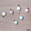 【ペンダント】楕円 白 (Haku) 全6色 | 無線銀貼七宝