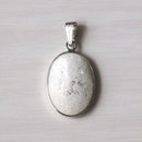 【ペンダント】楕円 白 (Haku) 全6色 | 無線銀貼七宝