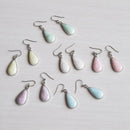 【ピアス】雫白 (Haku) 全6色 | 無線銀貼七宝