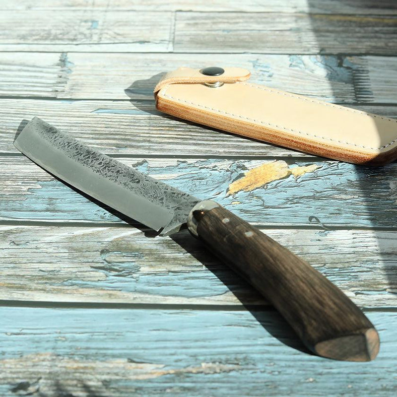 【キャンプナタ】黒猪 岩井丈 作 森閑(しんかん) Custom Knife | 越前打刃物 | 鍛冶工房いわい
