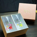 【タンブラーグラス2点セット】冷感 紅葉 | 丸モ高木陶器