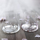 【グラス】冷感桜舞富士山 宝永グラス クリア | 丸モ高木陶器