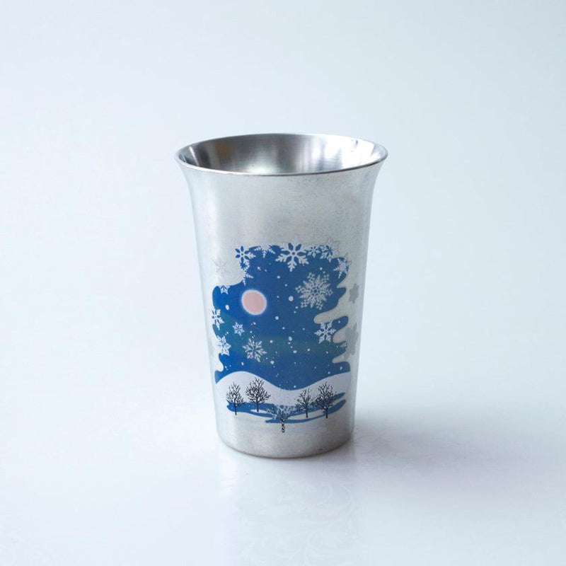 【タンブラー】冷感 純銅錫被 雪結晶 | 丸モ高木陶器
