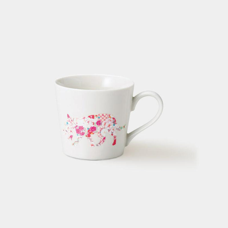 【マグカップ】温感 くわえる猫 (ニューボン) | 美濃焼 | 丸モ高木陶器