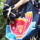 【エコバッグ】 鯛 (L) | 筒描き染め