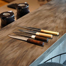 【三徳包丁】V10 ダマスカス 紫檀八角縞黒檀口輪 180 | 堺打刃物｜一刀斎虎徹