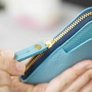 【本革キーケース】SMART MOVE! -type1 | アナログキーポケットタイプ- Riverbreeze Blue (すんずり川床) | RAKUKEI