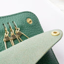 【本革キーケース】SMART MOVE! -type1 | アナログキーポケットタイプ- Calm Green (翠緑の古寺) | 革加工 | RAKUKEI