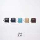 【本革キーケース】SMART MOVE! -type2 | コインポケットタイプ- Mica Beige (雲母の京唐紙) | 革加工 | RAKUKEI